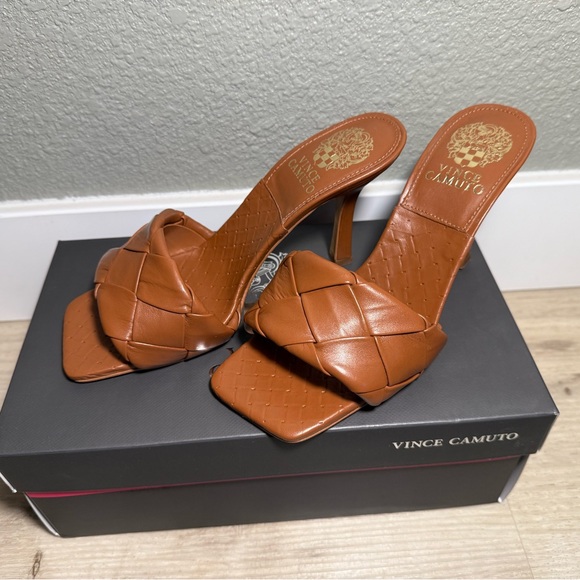 Vince Camuto Shoes - Vince Camuto Women's Brown Woven Heels